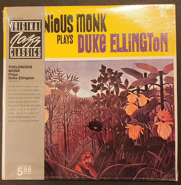 Release: Thelonious Monk Plays The Music Of Duke Ellington-Vinyl-US-1982-OJC-024-28180819
