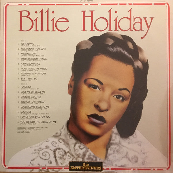 Release: Billie Holiday-Vinyl-Italy-1986-ENT LP 13.002-14550470