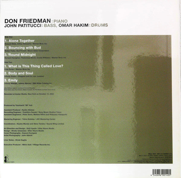 Master Release: Timeless by Don Friedman Trio