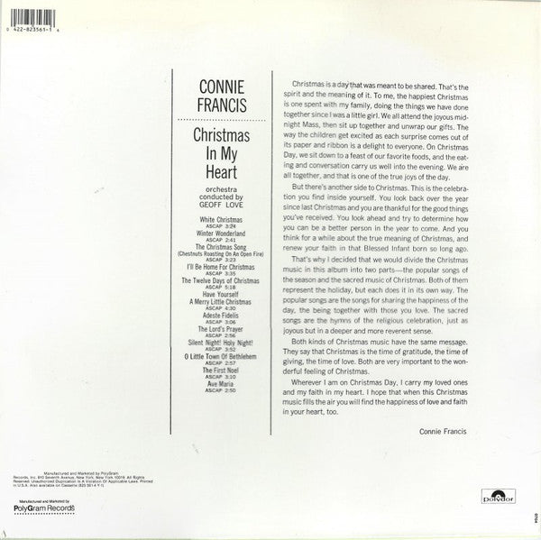 Release: Christmas In My Heart-Vinyl-US-1988-422 823-561-1 Y-1-10332548