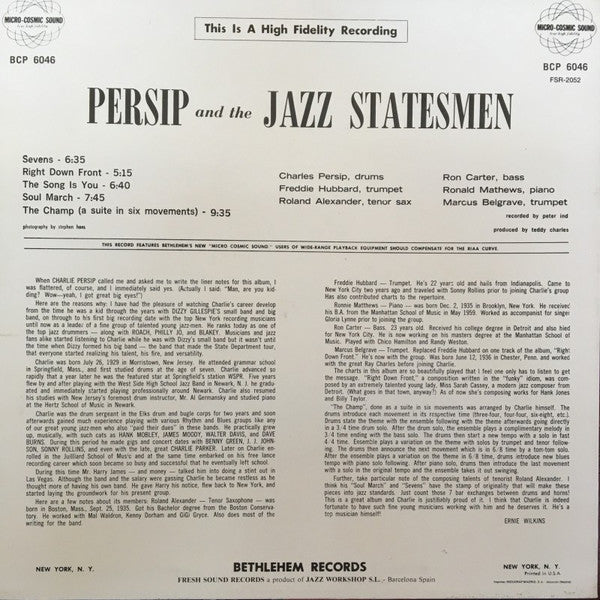 Charles Persip And The Jazz Statesmen