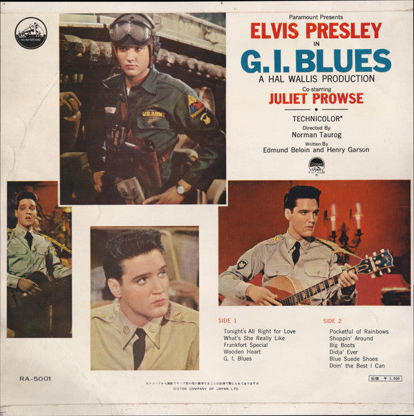 Release: G. I. Blues-Vinyl-Japan-1960-RA-5001-12874911