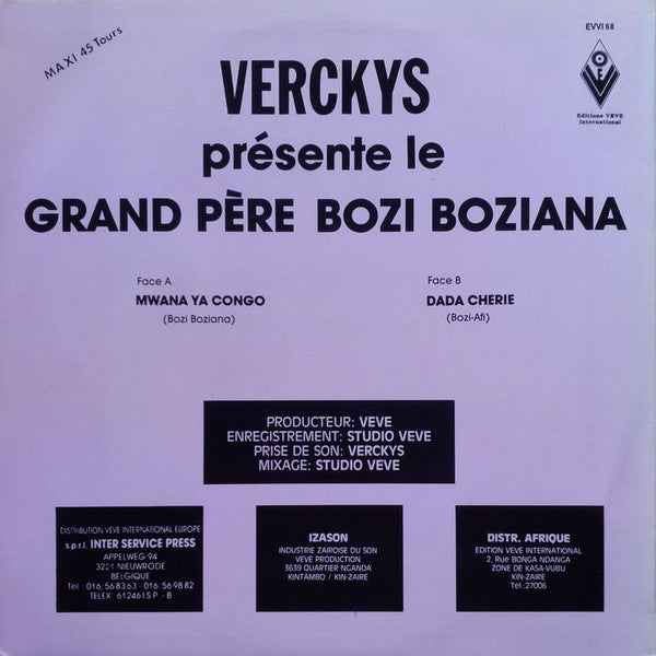 Verckys Présente Le Grand Père Bozi Boziana