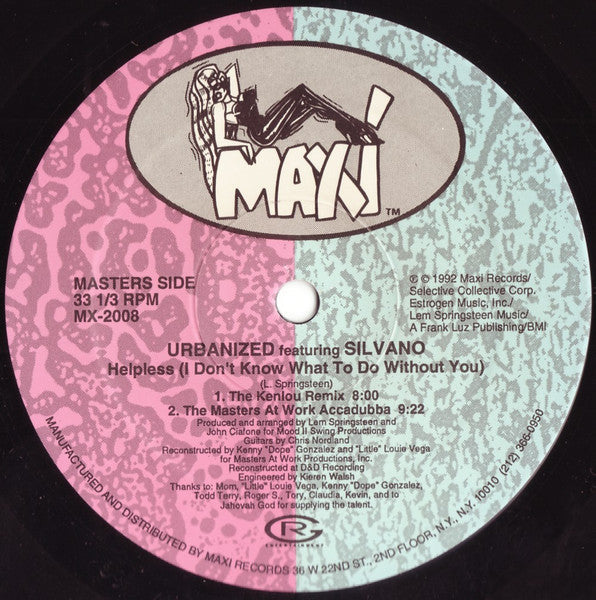 Release: Helpless (I Don't Know What To Do Without You)-Vinyl-US-1992-MX-2008-23208