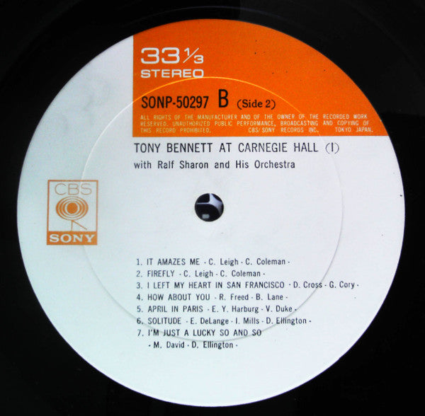 At Carnegie Hall Recorded Live June 9, 1962