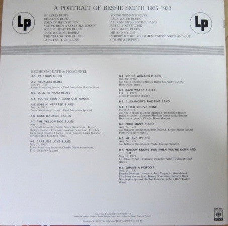 A Portrait Of Bessie Smith 1925-1933