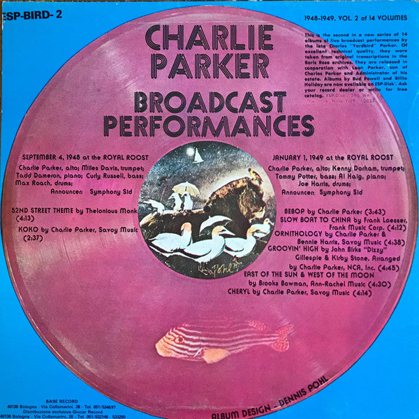 Release: Broadcast Performances Vol. 2-Vinyl-Italy-None-ESP-BIRD-2, ESP BIRD 2-13585629