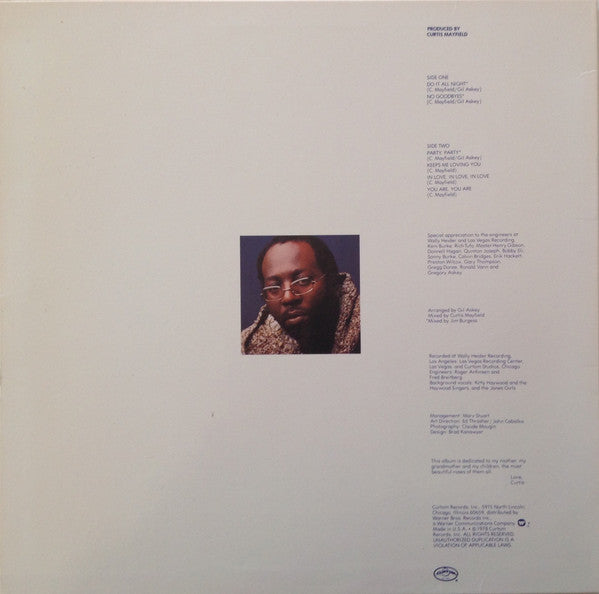 Master Release: Do It All Night by Curtis Mayfield