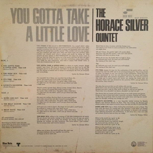 You Gotta Take A Little Love