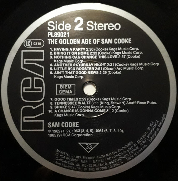 The Golden Age Of Sam Cooke