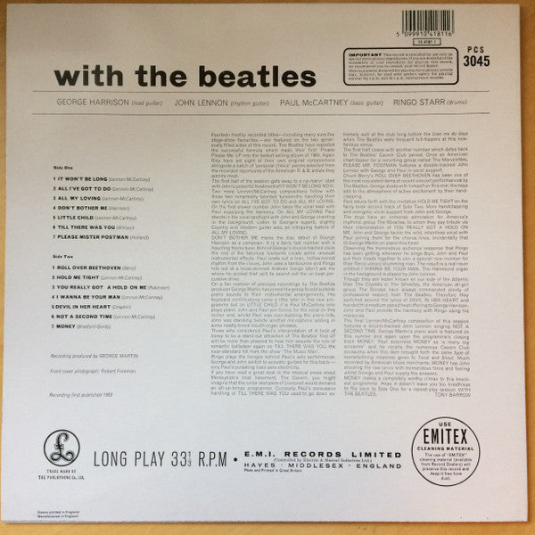 Release: With The Beatles-Vinyl-UK-None-PCS 3045, 10 4181 1-12764636