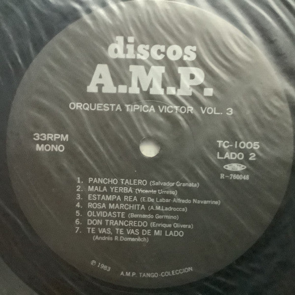 Tradicion / Orquesta Típica Victor Vol. 3 = トラディション / オルケスタ・ティピカ・ビクトル 第3集