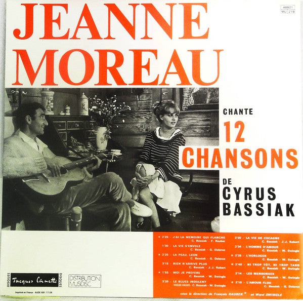 Release: Jeanne Moreau (Jeanne Moreau Chante 12 Chansons de Cyrus Bassiak)-Vinyl-France-None-48 801-20652994