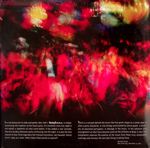 Release: Body & Soul (Volume 1)-Vinyl-US-1998-WM50028-1, WM 50029-1-62214