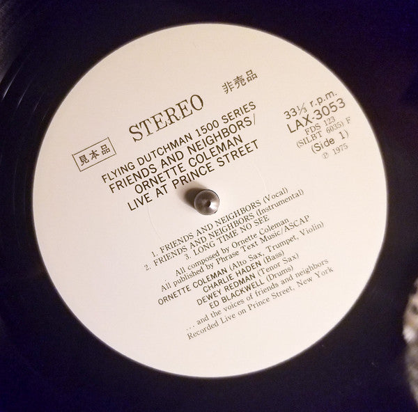 Friends And Neighbors - Ornette Live At Prince Street