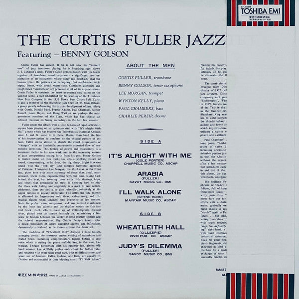 Master Release: The Curtis Fuller Jazztet by The Curtis Fuller Sextet