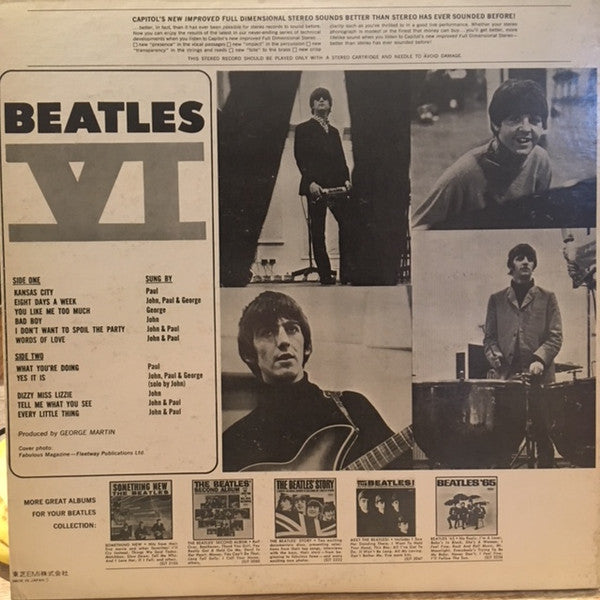 Release: Beatles VI-Vinyl-Japan-1976-EAS-80566-13289739
