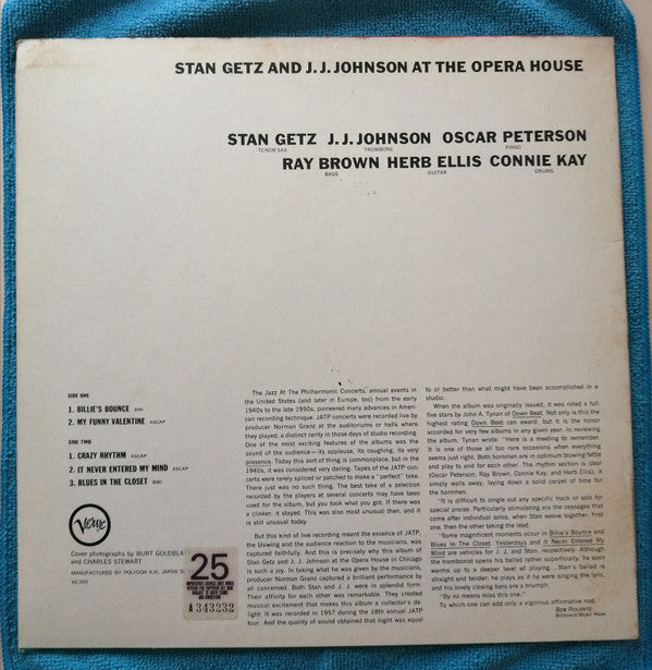 Master Release: At The Opera House by Stan Getz