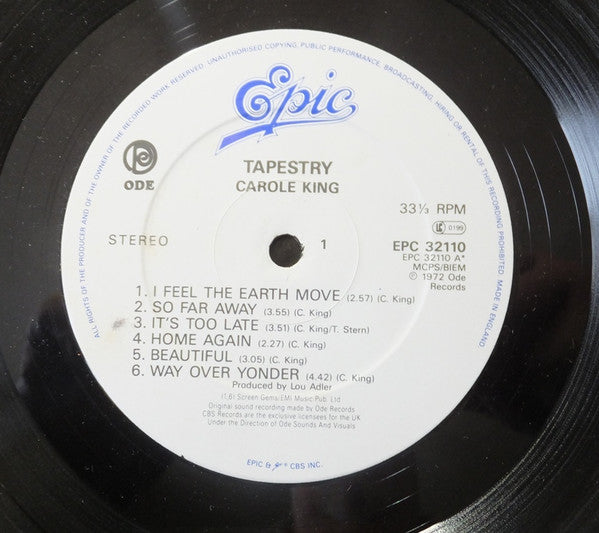 Release: Tapestry-Vinyl-UK-None-EPC 32110, EPC 32110-10913301