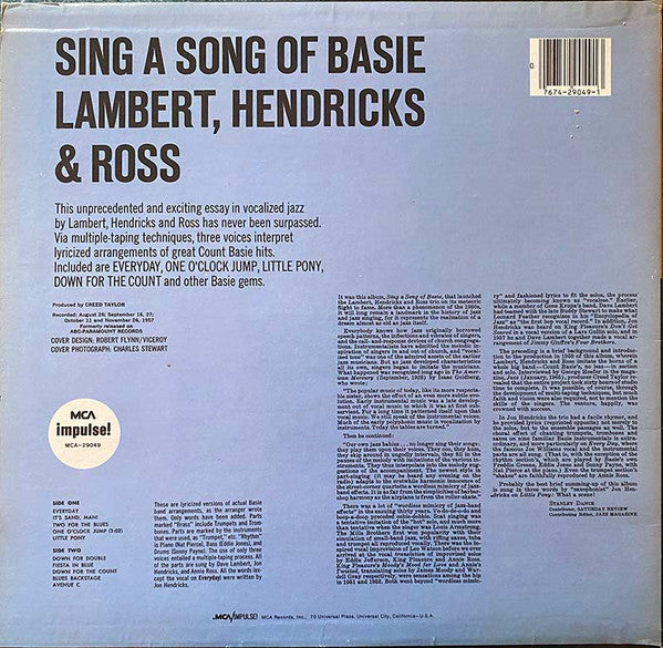 Sing A Song Of Basie