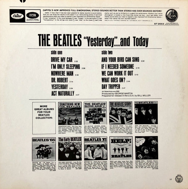 Release: Yesterday And Today-Vinyl-US-1975-ST 2553, ST-2553-13920581