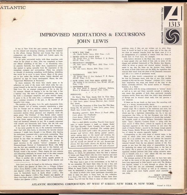 Improvised Meditations & Excursions