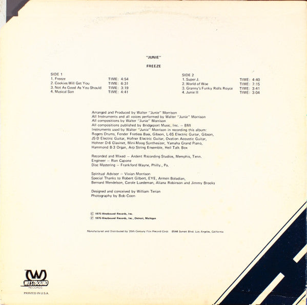 Master Release: Freeze by Junie Morrison