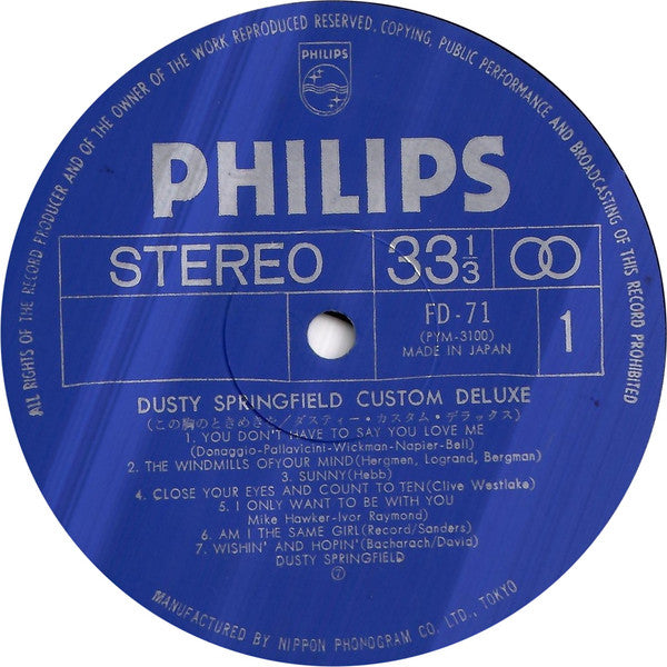Release: Custom Deluxe = ダスティ−・カスタム・デラックス-Vinyl-Japan-None-FD-71-19030798