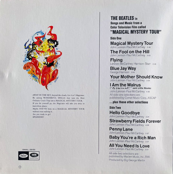 Release: Magical Mystery Tour-Vinyl-US-1986-SMAS 2835, SMAS-2835-25473355