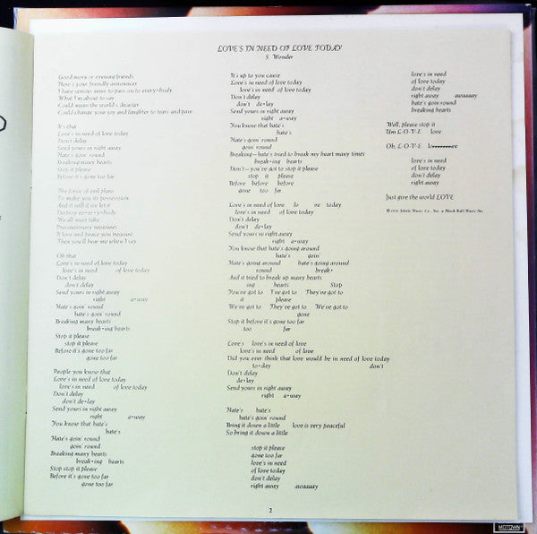 Songs In The Key Of Life