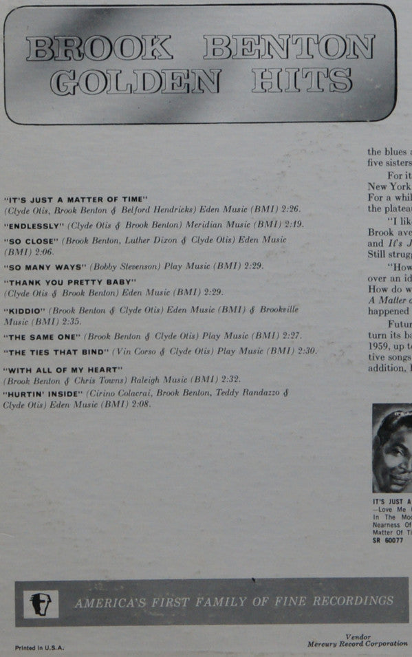 Brook Benton's Golden Hits