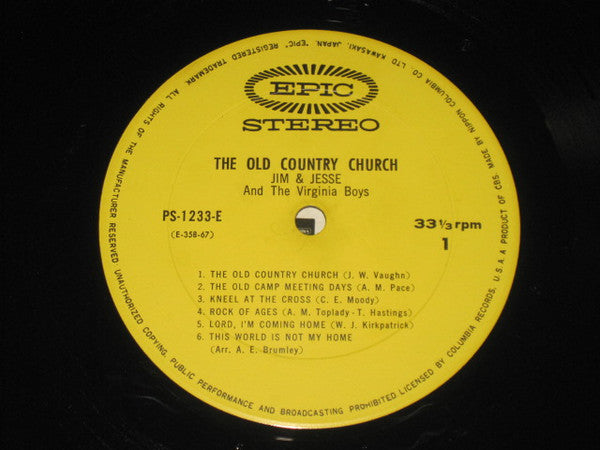 Release: The Old Country Church-Vinyl-Japan-1965-PS-1233-E-14954546