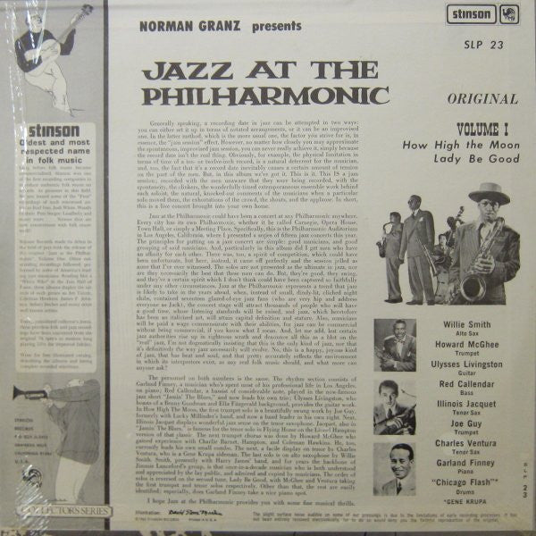 Master Release: Jazz At The Philharmonic (Volume Number 1) by Jazz At The Philharmonic