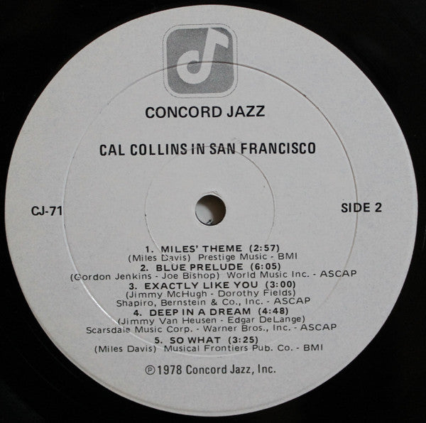 Cal Collins In San Francisco