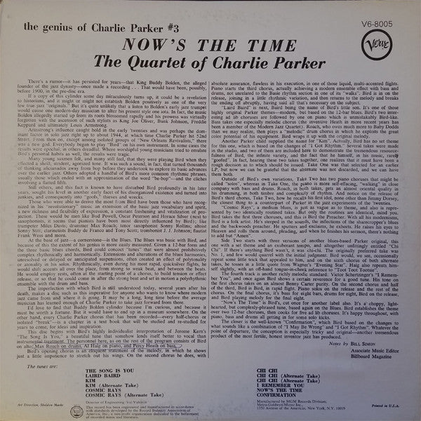Release: Now's The Time-Vinyl-US-None-V6-8005-4015082