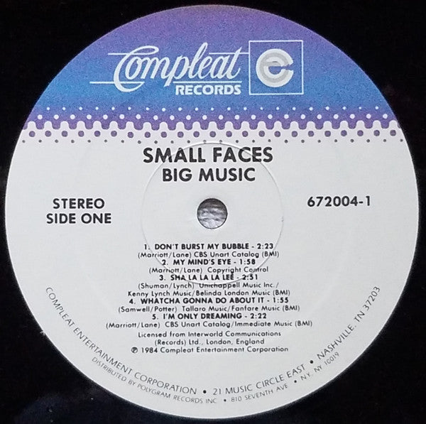 Master Release: Big Music (A Compleat Collection) by Small Faces