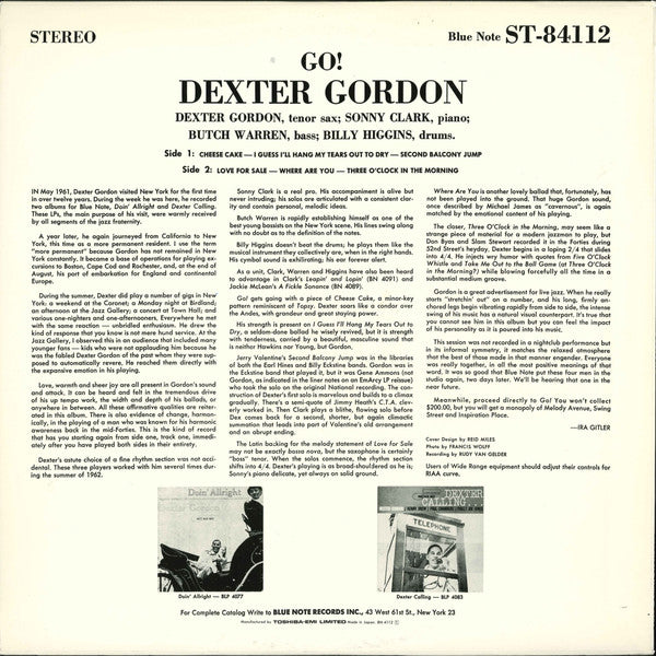 Release: Go!-Vinyl-Japan-1993-BN 4112, ST-84112, 84112, BST 84112-6796081