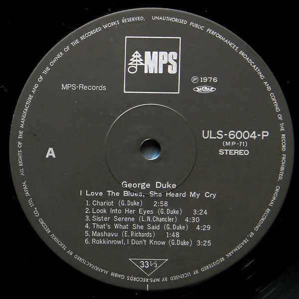 I Love The Blues, She Heard My Cry