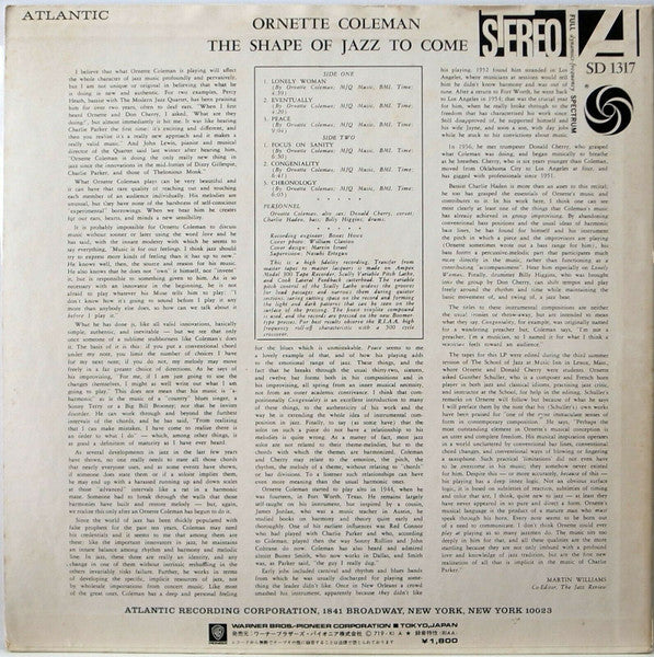 The Shape Of Jazz To Come