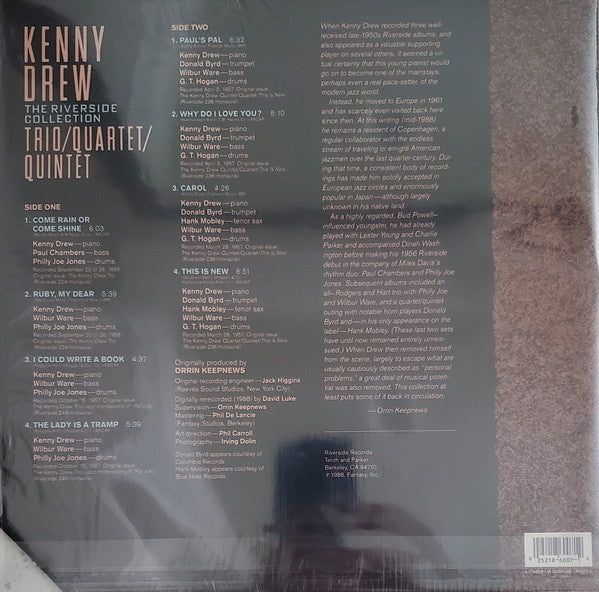 Master Release: Trio/Quartet/Quintet - The Riverside Collection by Kenny Drew