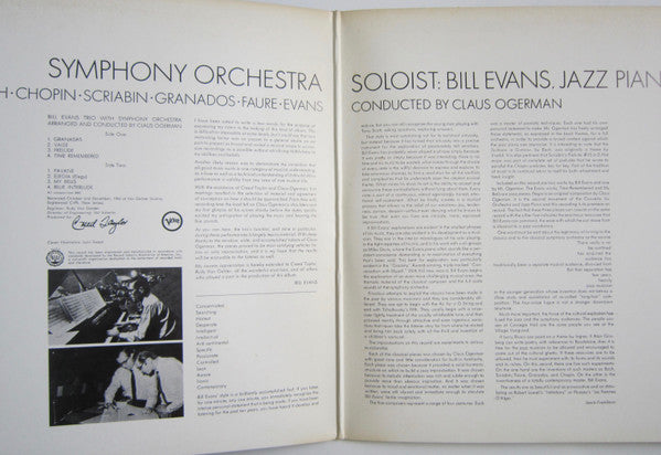 Bill Evans Trio With Symphony Orchestra