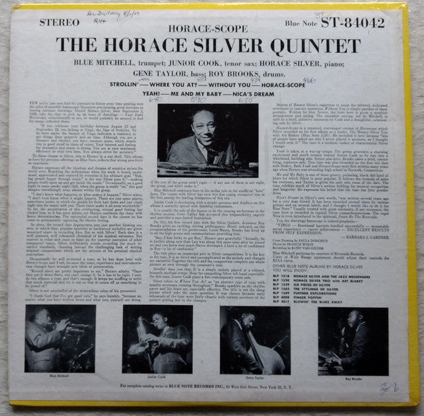 Release: Horace-Scope-Vinyl-US-1960-BST-84042-4154048