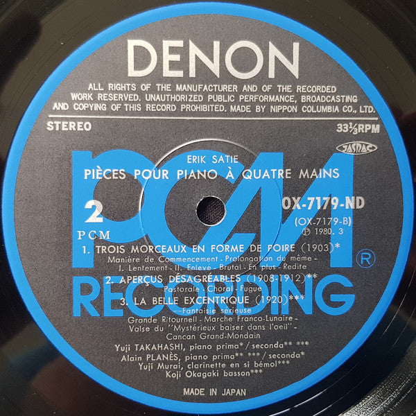 Pièces Pour Piano à Quatre Mains