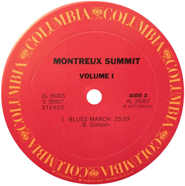 Montreux Summit, Volume 1
