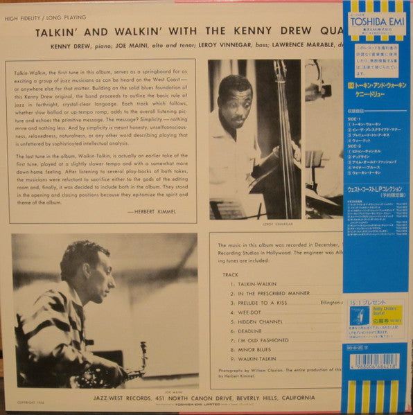 Release: Talkin' & Walkin' With The Kenny Drew Quartet-Vinyl-Japan-1993-TOJJ-5814, JWLP-4-7794044