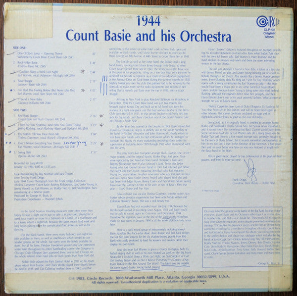 Master Release: 1944 by Count Basie Orchestra