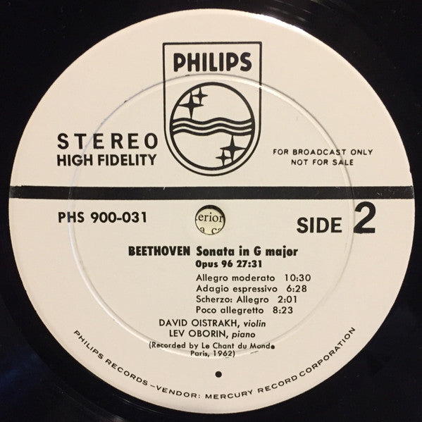 Sonatas For Piano And Violin