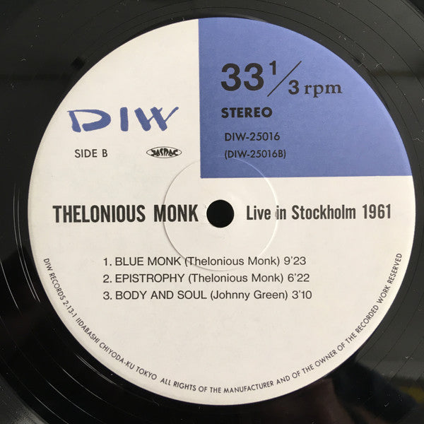 Live In Stockholm 1961