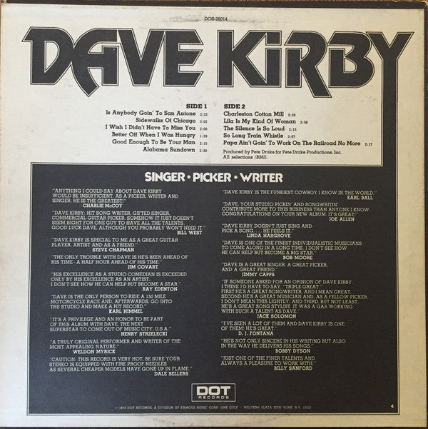 Master Release: Singer Picker Writer by David Kirby (2)