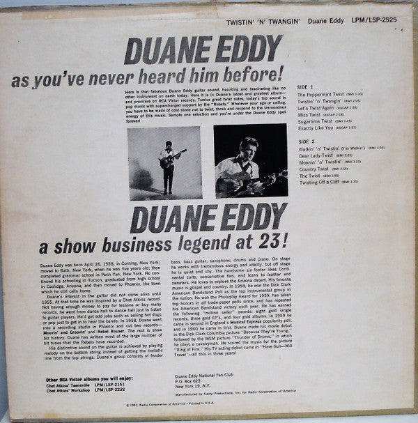 Master Release: Twistin' 'N' Twangin' by Duane Eddy